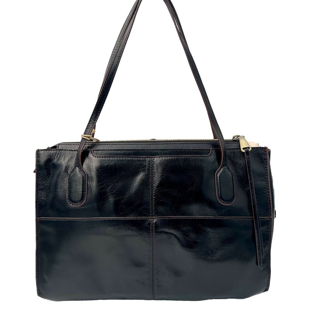 Hobo International Friar Black Vintage Leather Tote Shoulder Bag New